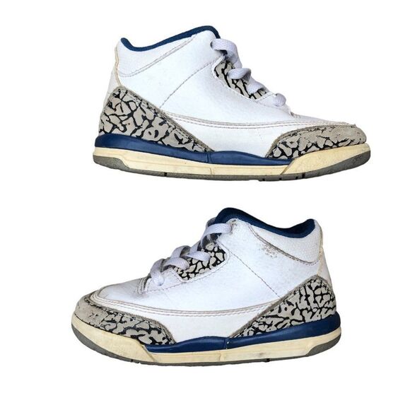 RARE 2010 Air Jordan 3 Retro True Blue Size 8C - Picture 4 of 11